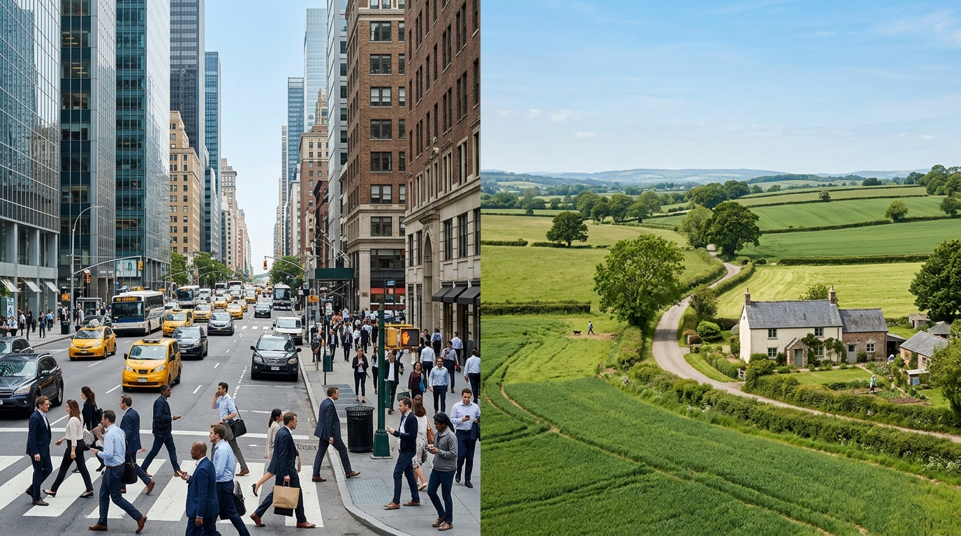 City or Country Life?