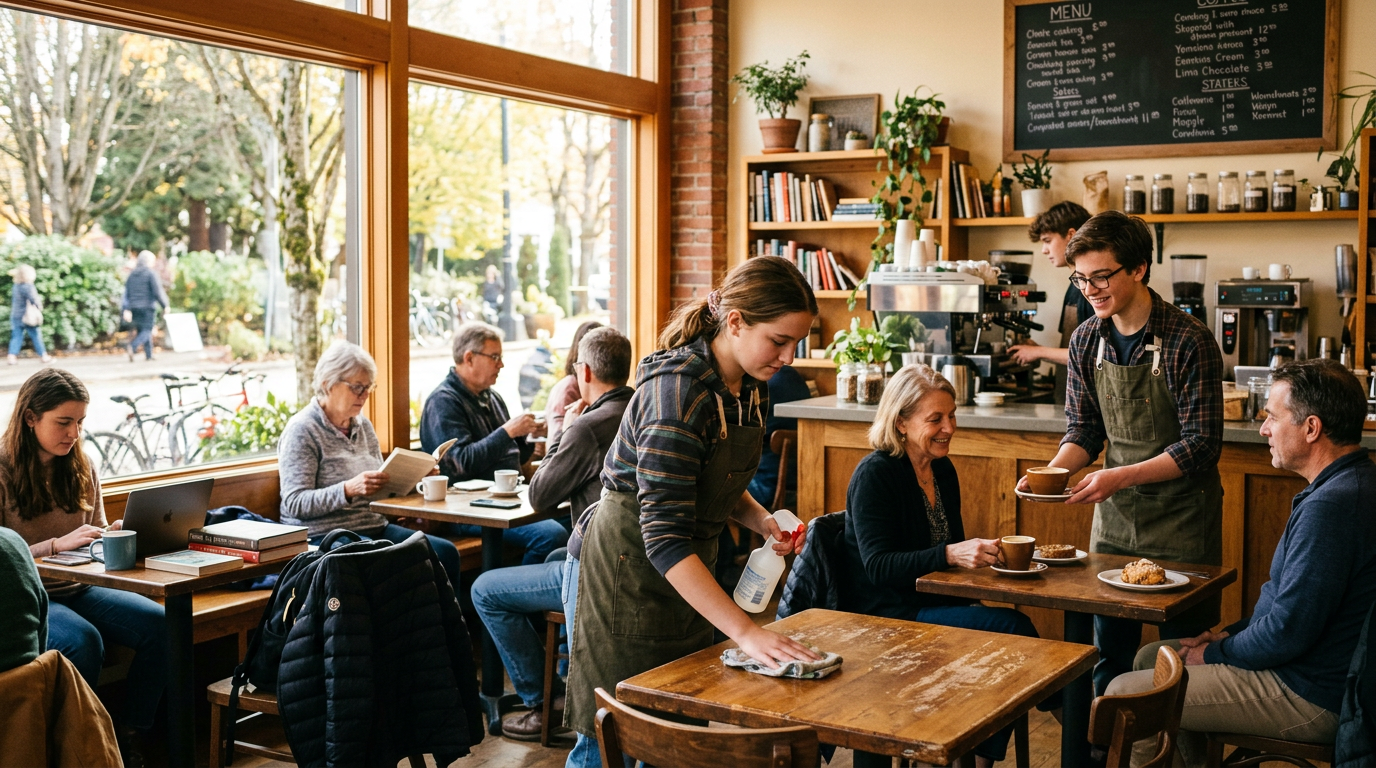 My After-School Job at a Café