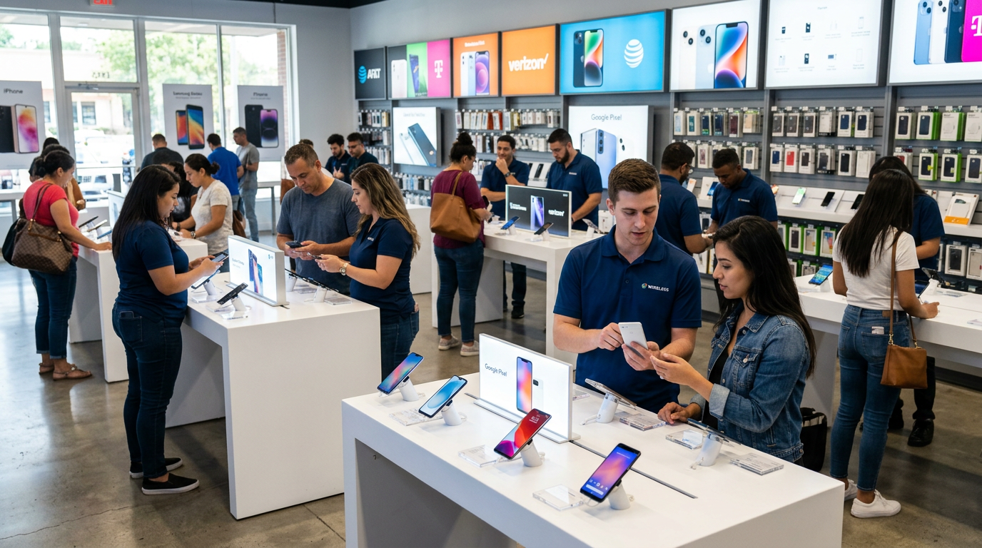 Comparing Mobile Phone Plans with Sales Representatives