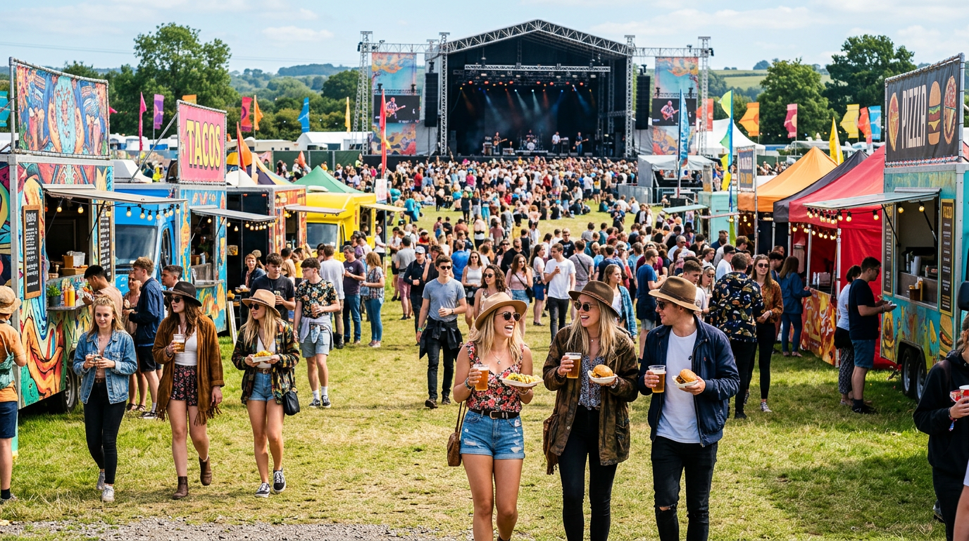 Food and Drinks at Music Festivals