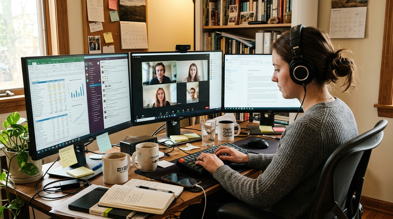 Multitasking During Remote Work