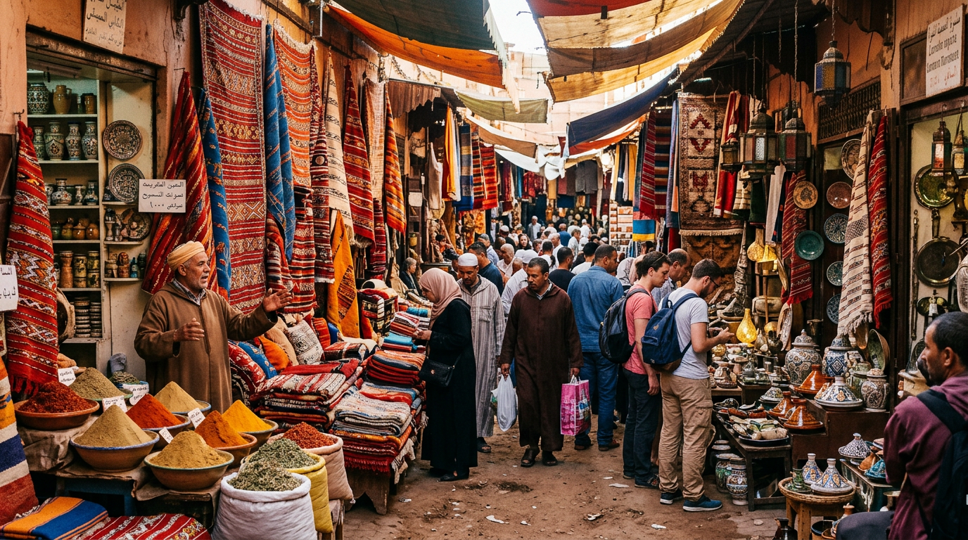 Haggling at a Market in Marrakech