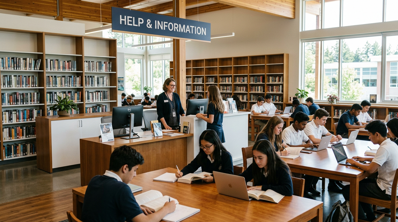 Asking for Help in the School Library