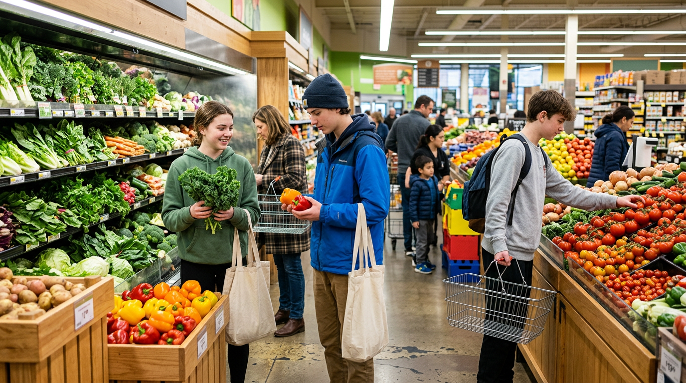 Buying Ingredients for Homemade Pizza