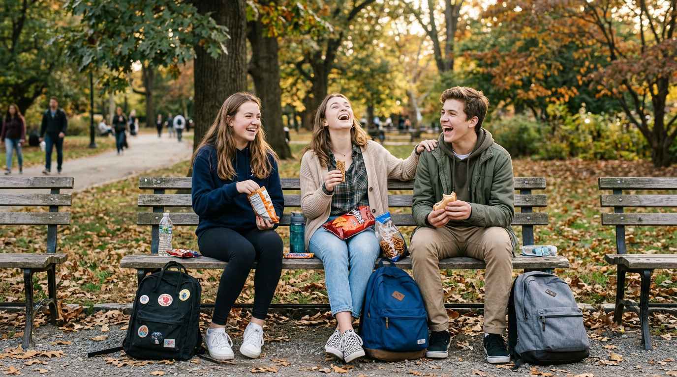 Hanging Out with Friends After School