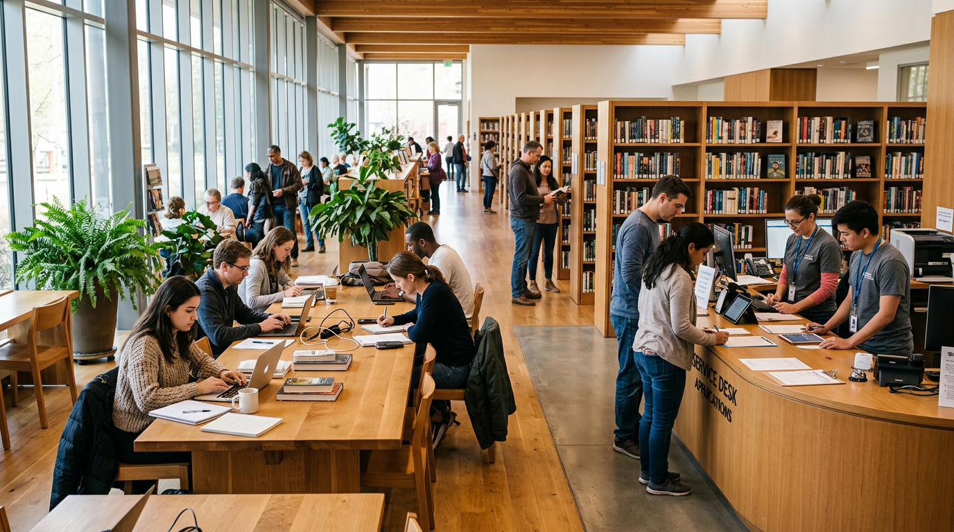 Applying for a Library Card and Learning About Services