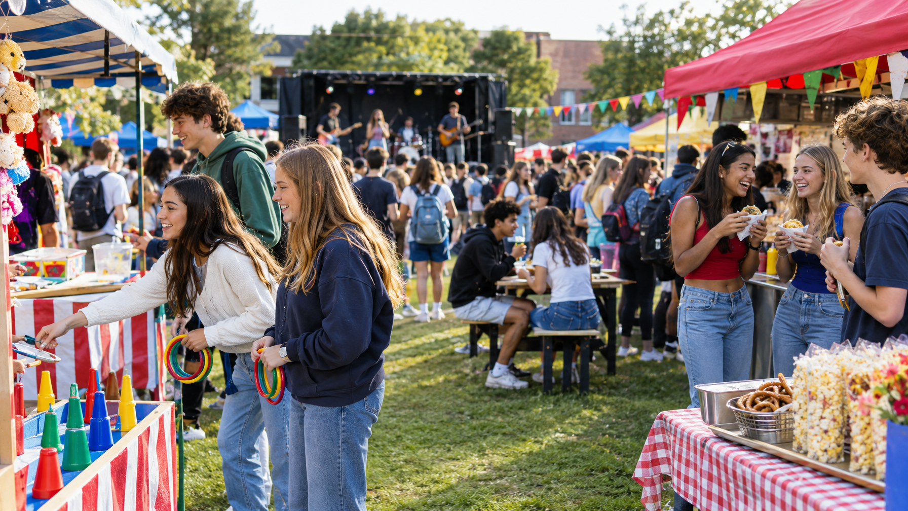 What Is Everyone Doing at the School Fair?