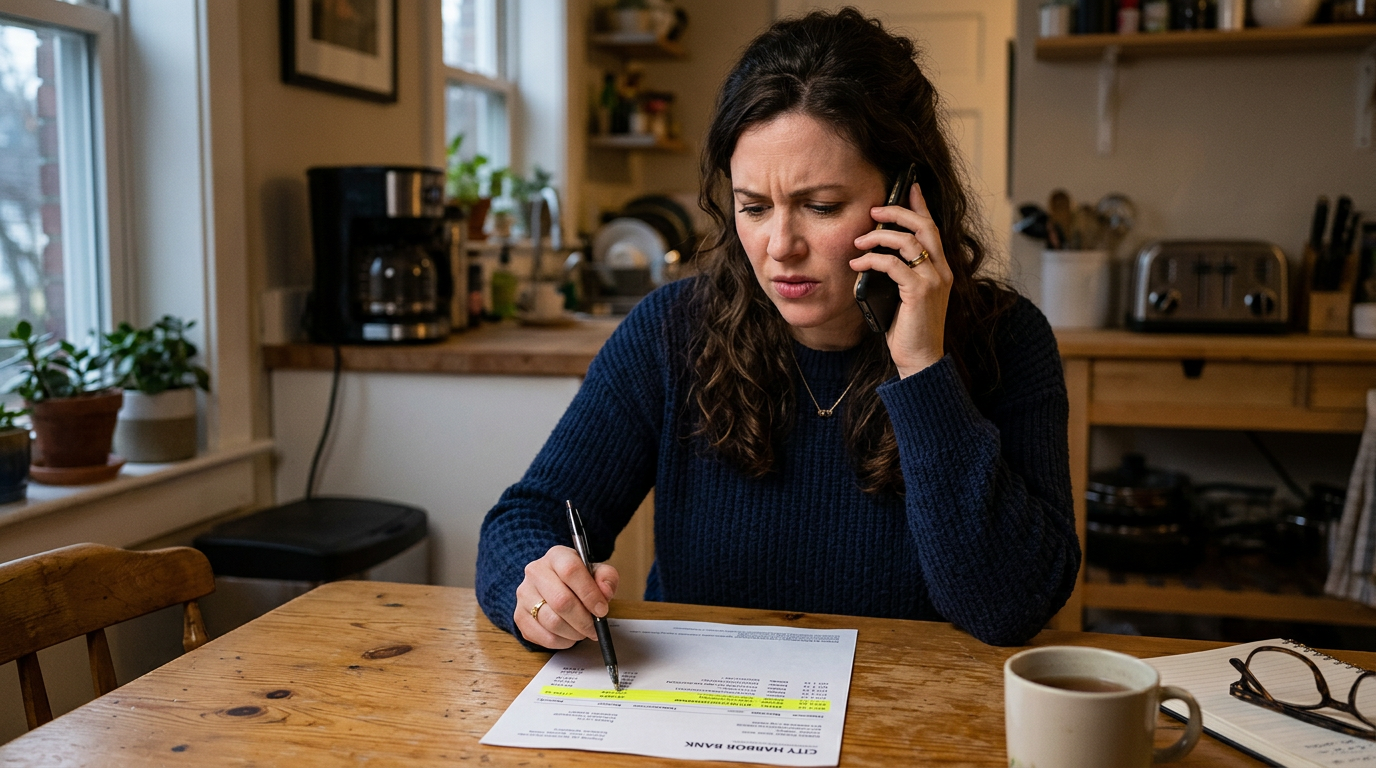 Disputing a Bank Charge Over the Phone