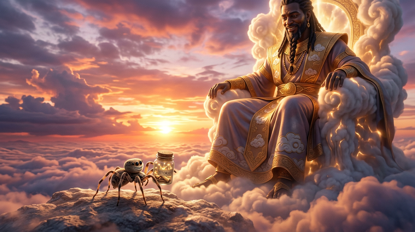 Anansi Tricks the Sky God