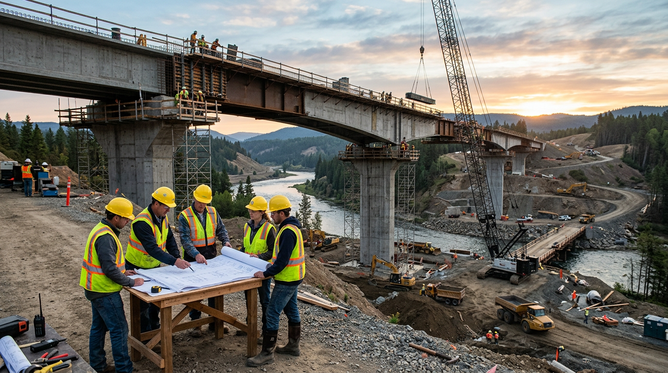 Describing a Bridge Construction Project I Worked On