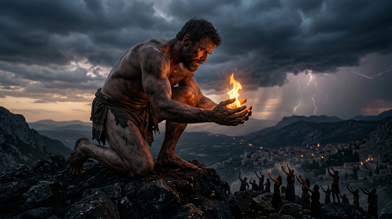 Prometheus and the Stolen Fire