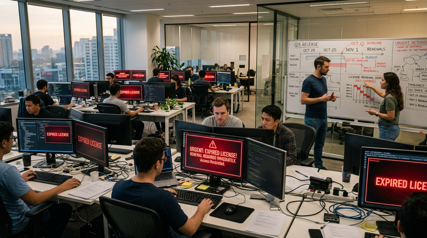 Software Licenses That Should Have Been Renewed Earlier