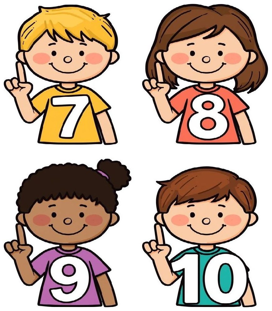 How old are you? — I am___.
7
8
9
10