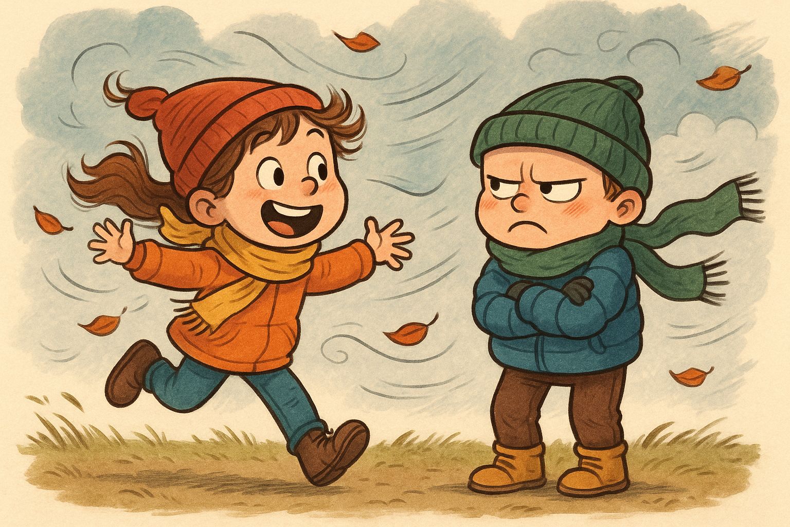 Do you like windy days? — - Yes, I like windy days
No, I don't like windy days