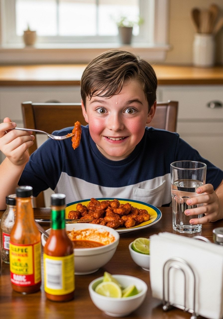 Do you like spicy food? Why/why not? — 1. Yes, I do because it tastes good.
2. No, I don't because I don't like food that burns my mouth.