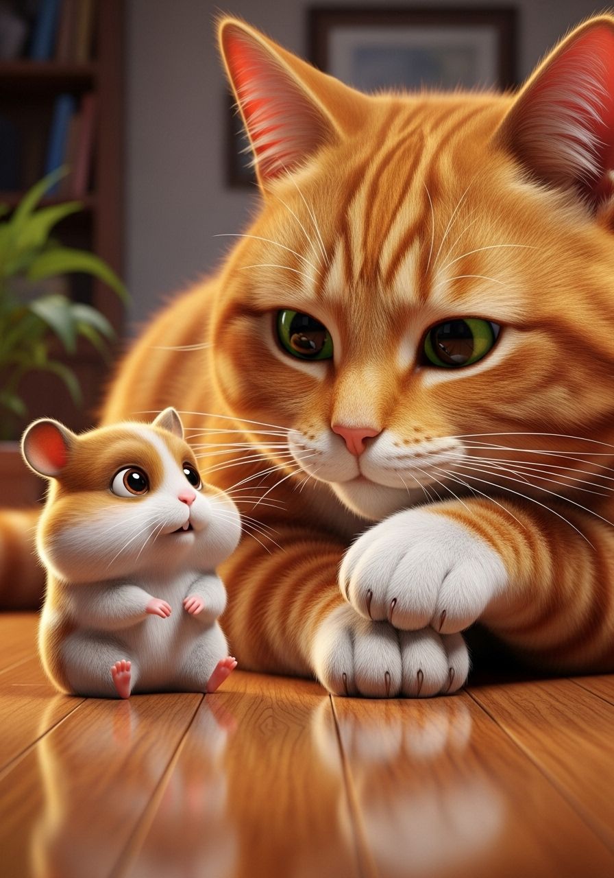 Is the hamster big or small?