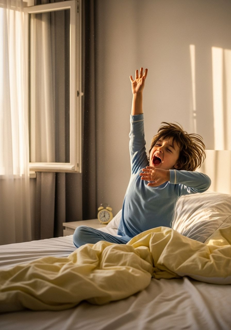 Do you like to wake up early or late? — 1. Early, like a farmer!
2. Late, I love sleeping!