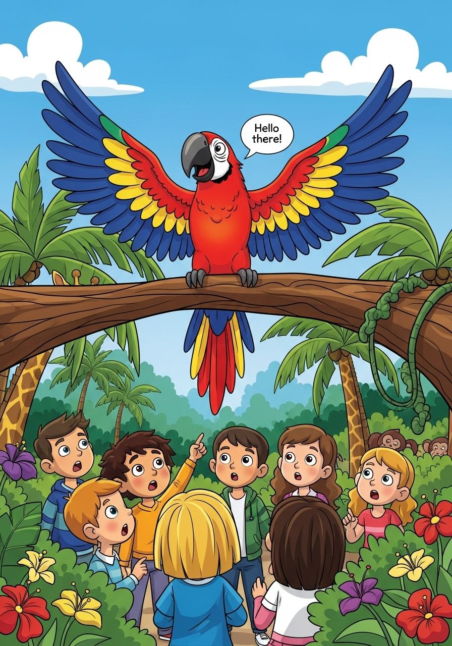 Which animal can fly and talk?
