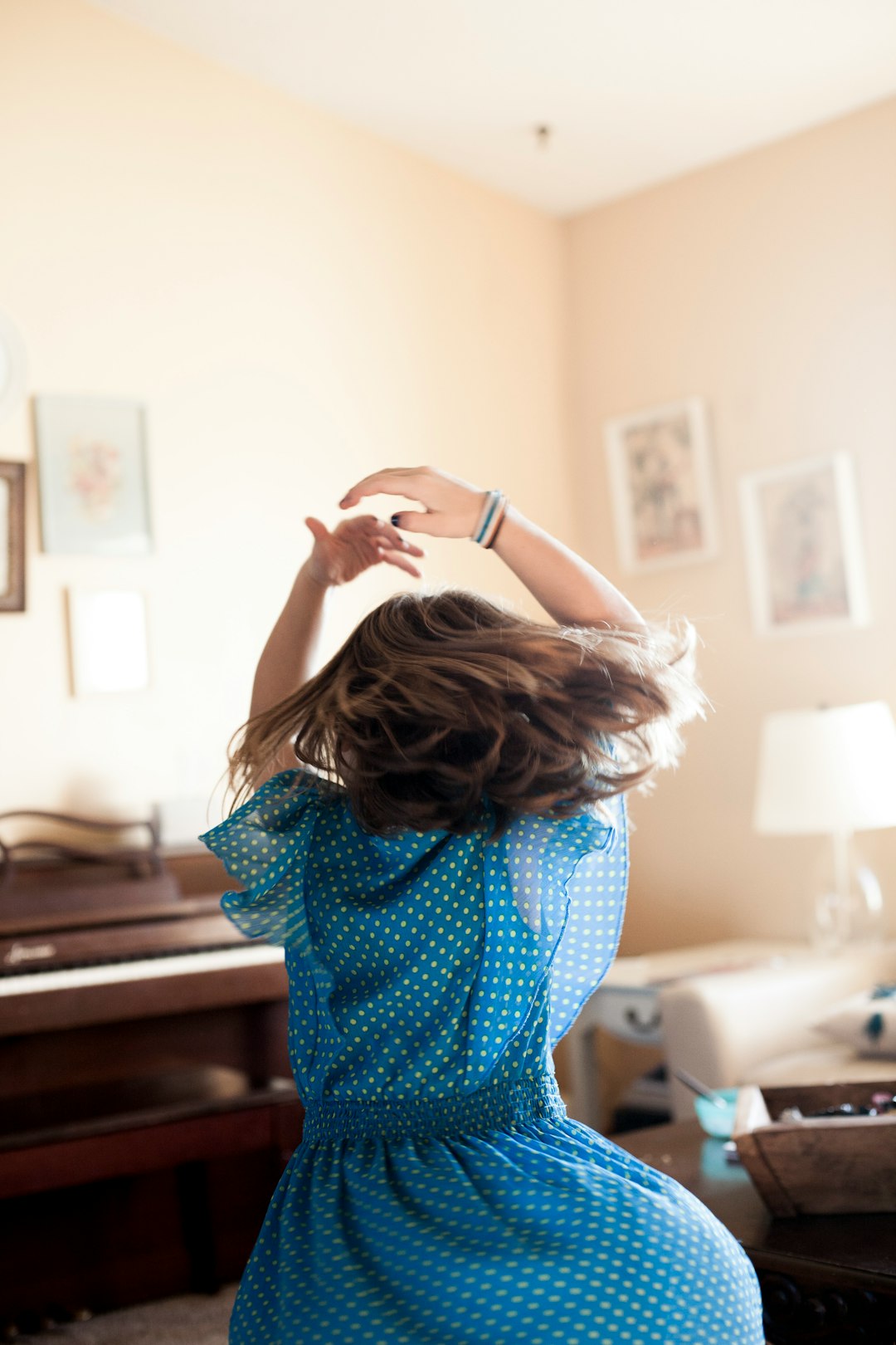 What’s something you do with your body that makes you happy? — 1. Dancing
2. Jumping on the bed
3. Playing football