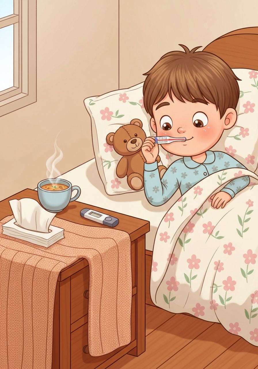 How are you today? — I am __.
1. Happy
2. Tired
3. Sick