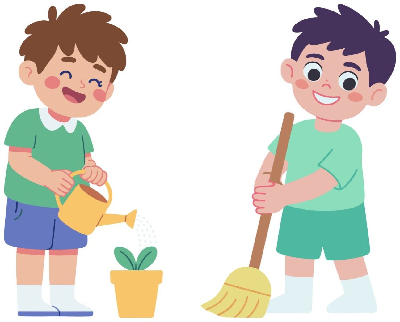 Do you help at home? — 1. Yes, I do.
2. No, I don't.