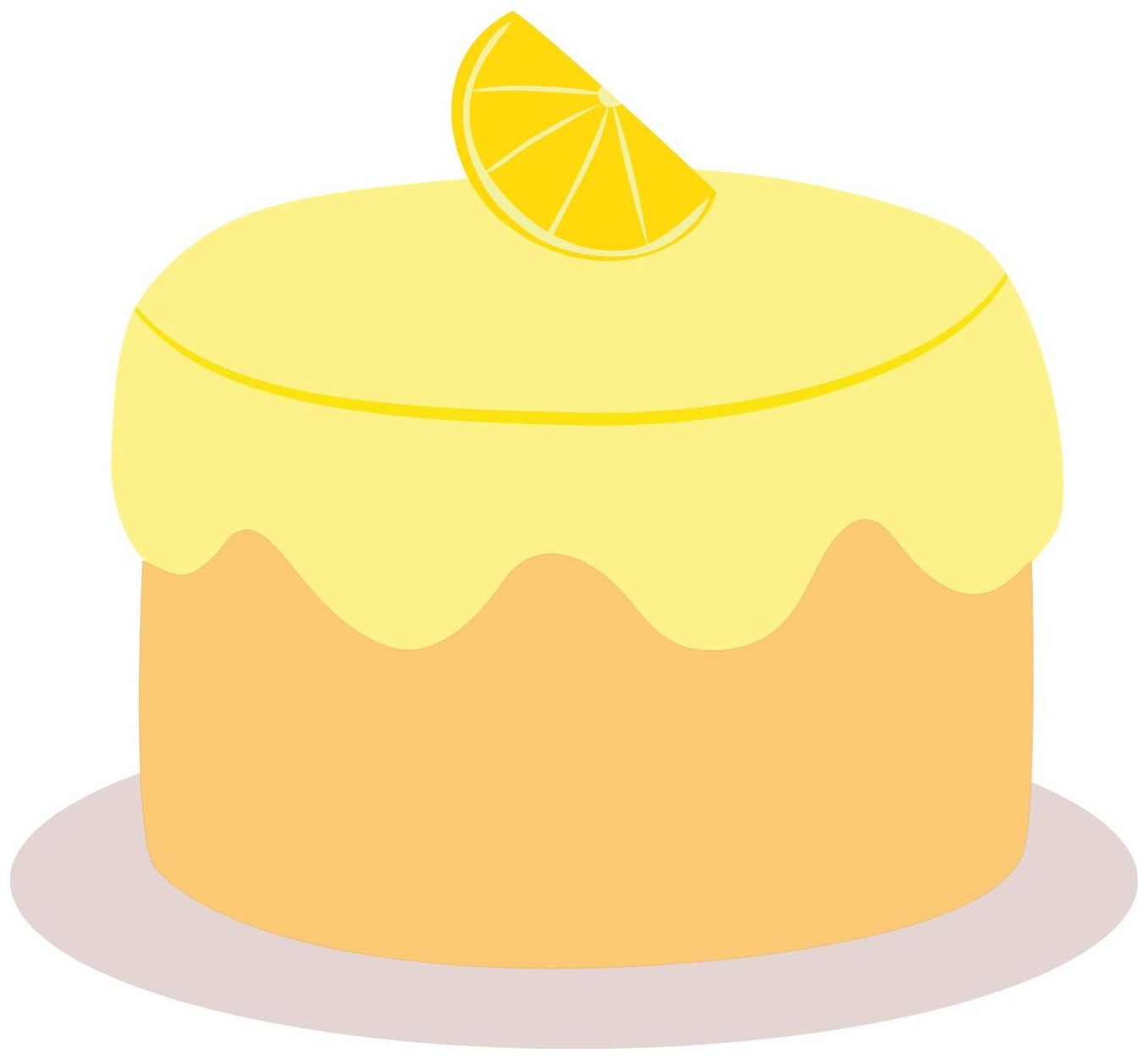 What color is the cake? — The cake is _.
Pink
Brown
Yellow