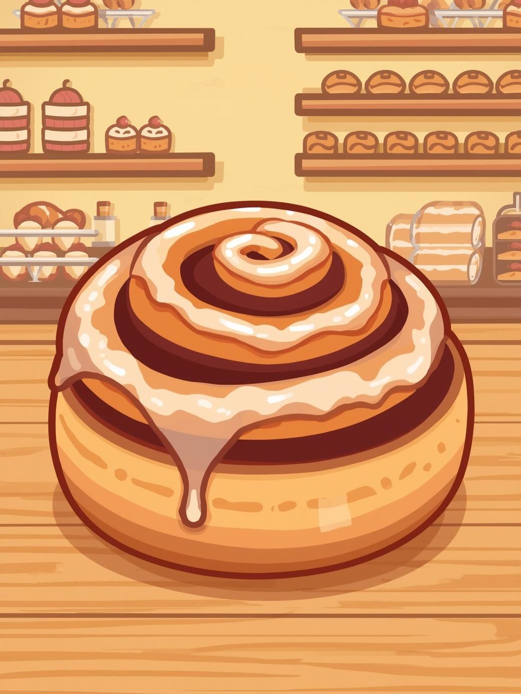 It is a cinnamon bun