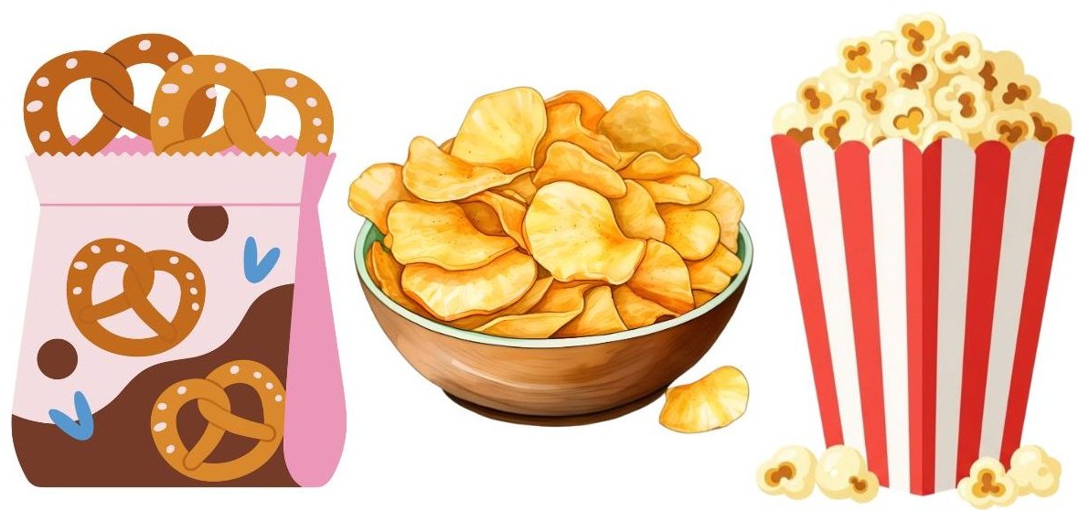 Do you like sweet or salty snacks? — I like ___.

1. Sweet snacks
2. Salty snacks.