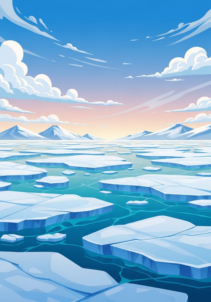 Frozen sea