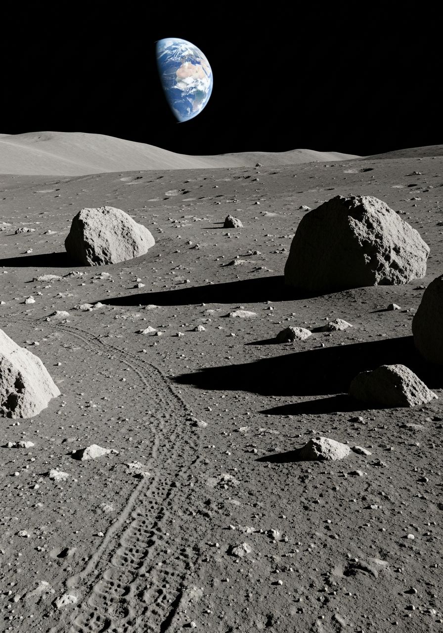 Moon surface