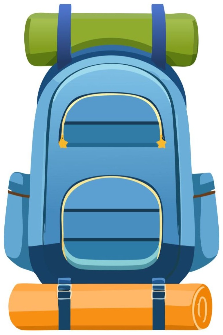 Is the camping bag big or small? — It is _.

Big
Small