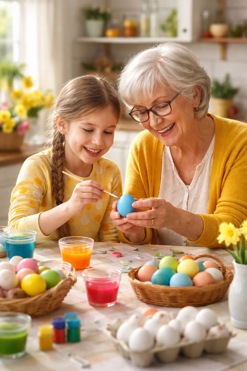 Dye eggs