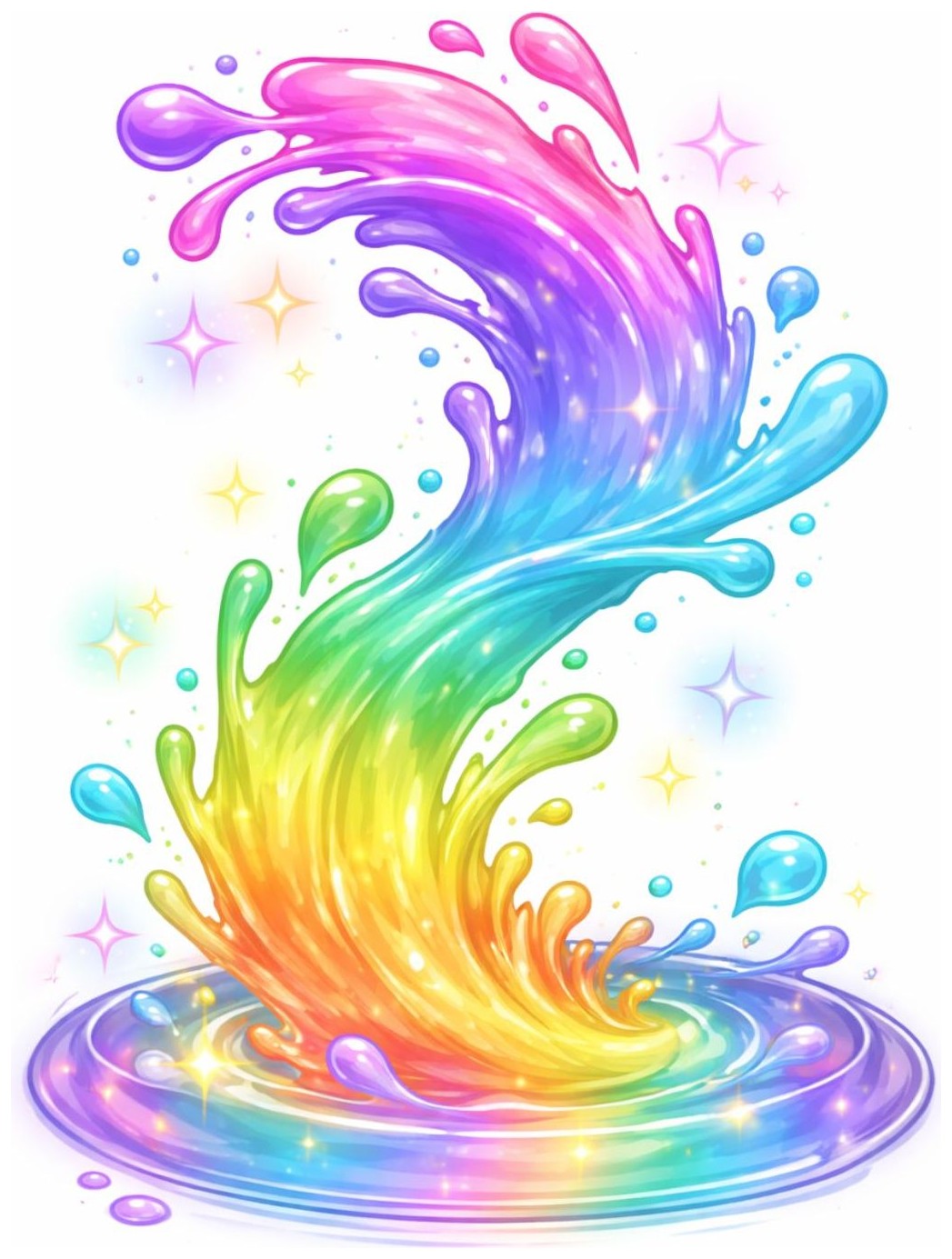 Rainbow water