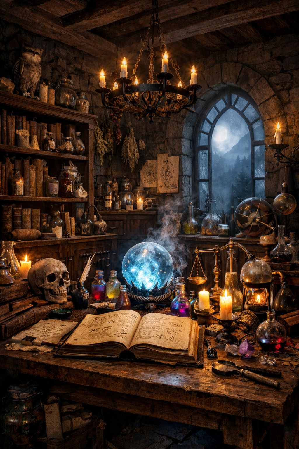 What place is it? A kitchen or a magic lab? — It is a __.