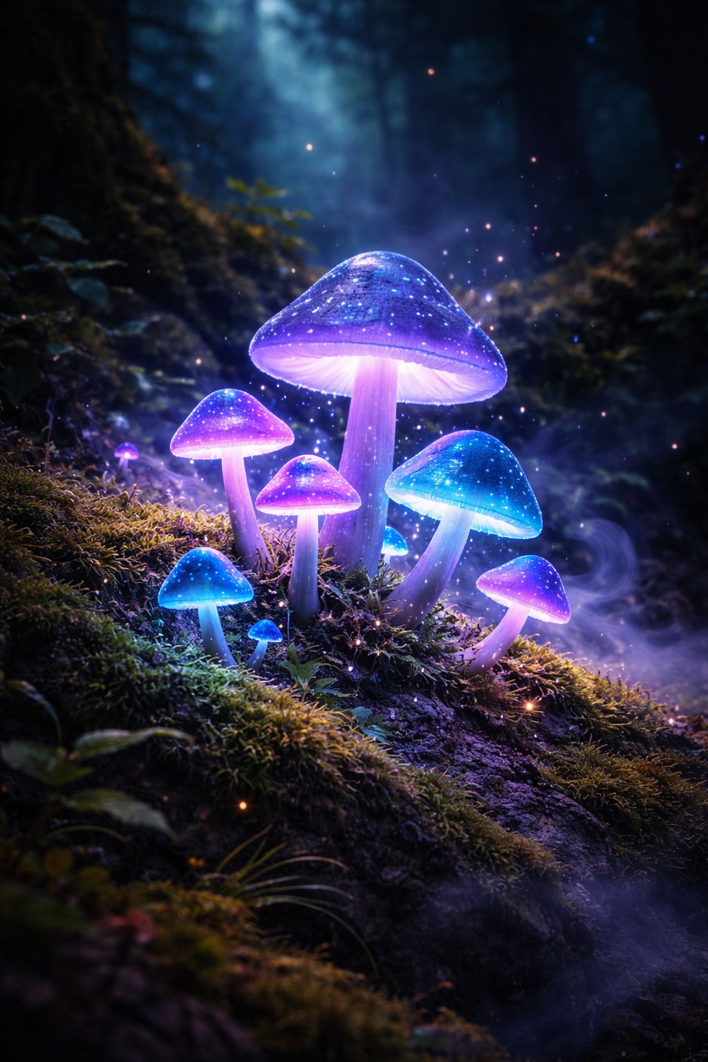 Glowing mushroom