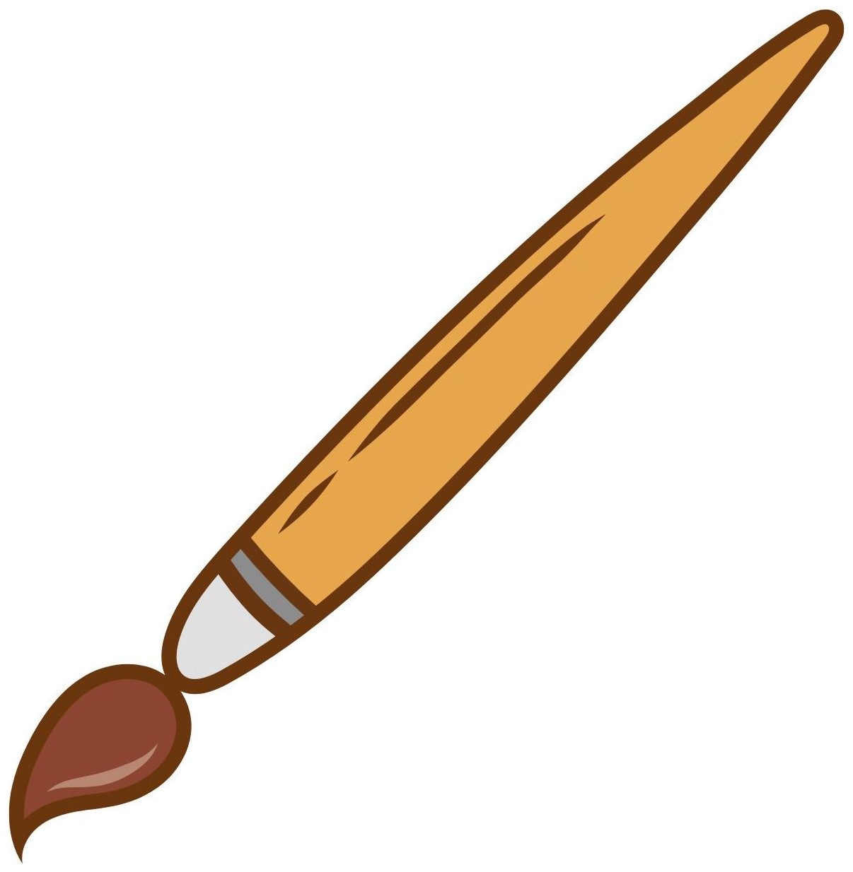 What can you see? Is it a paint brush or a pencil? — I can see a _.