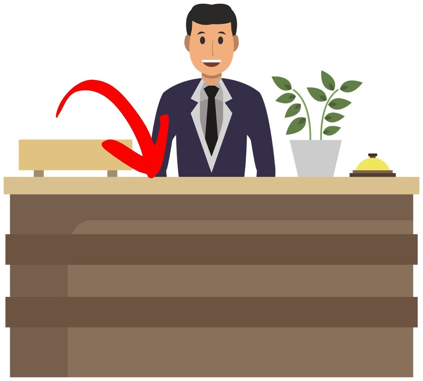 Reception desk