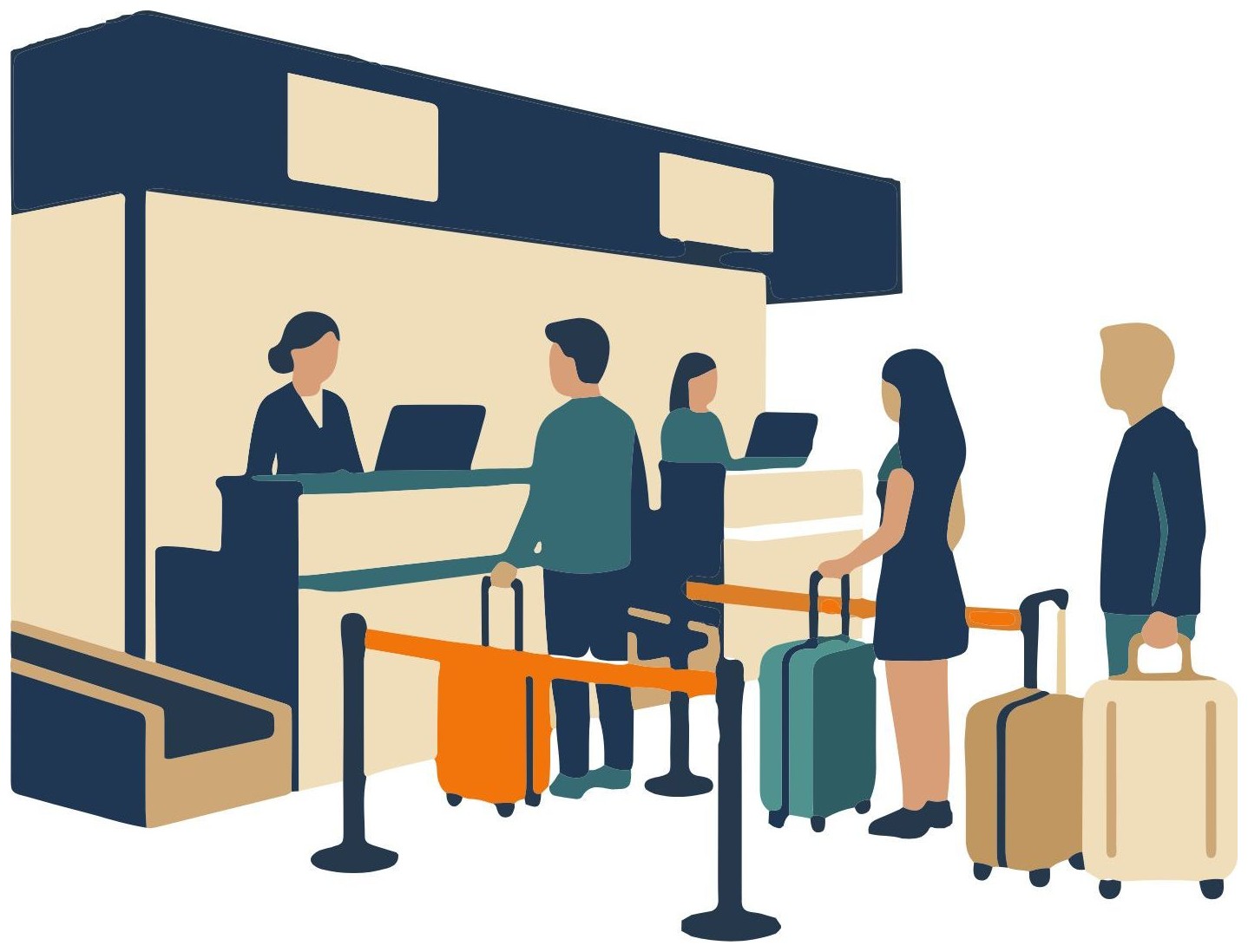 Is the hotel busy or quiet? — The hotel is ___.