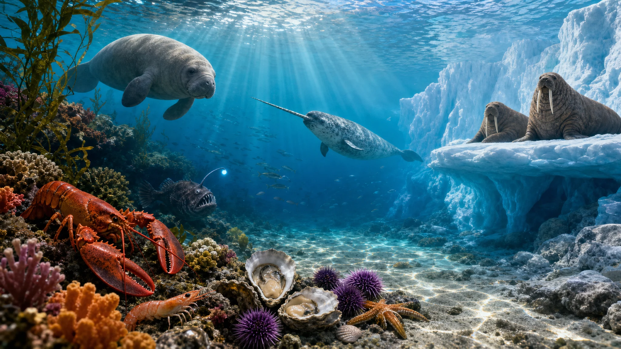 Stwory oceanu — porównania po angielsku